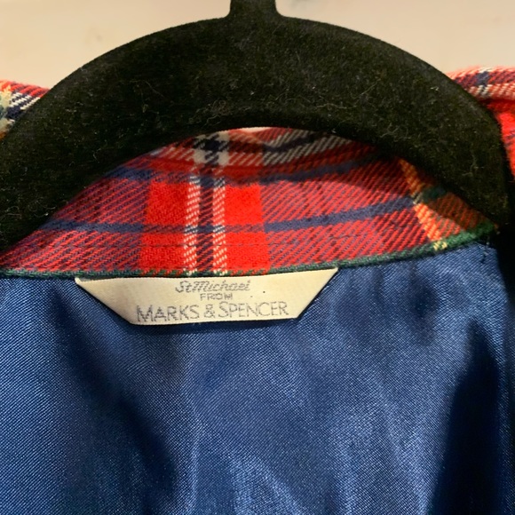 Marks & Spencer | Red Plaid Button Up - Picture 9 of 9